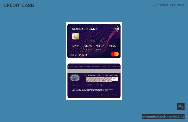 Angola Standard Bank Mastercard – Beispielvorschau